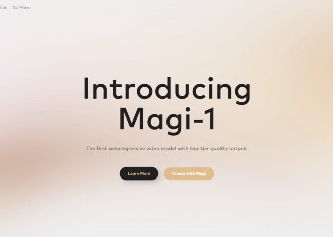 MAGI-1 – Sand AI’s First Open-Source Autoregressive Video Generation Model